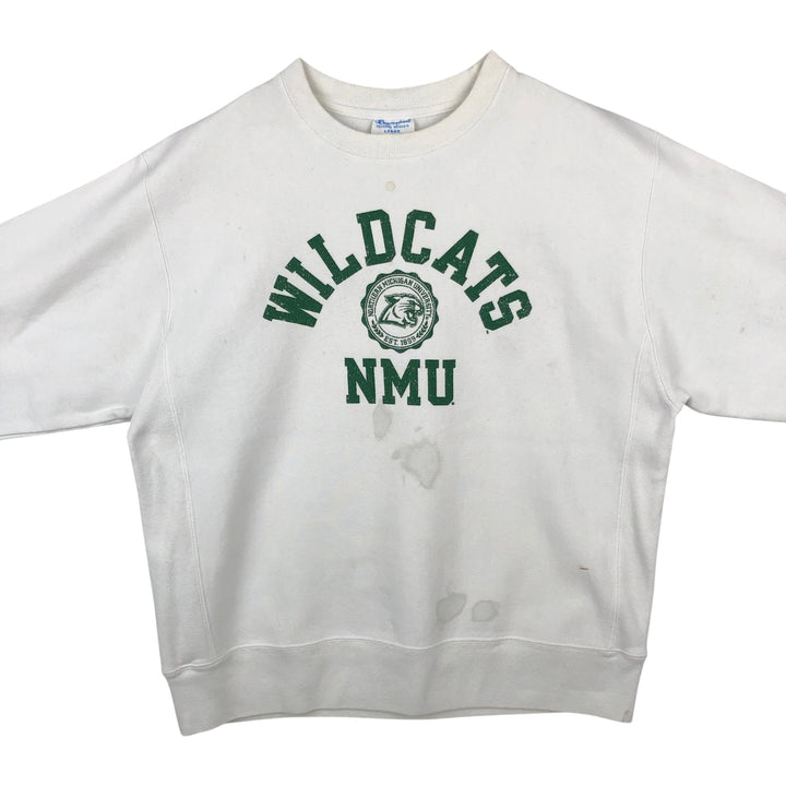 Champion Reverse Weave 3-Print College Sweatshirt, Men's Size L unclear pale white type Vintage Second Hand