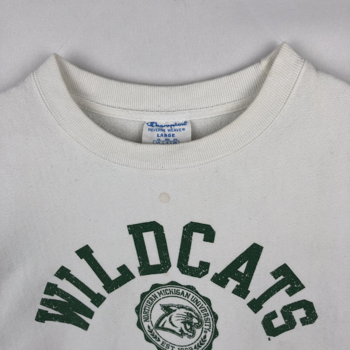 Champion Reverse Weave 3-Print College Sweatshirt, Men's Size L unclear pale white type Vintage Second Hand