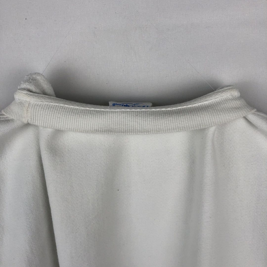 Champion Reverse Weave 3-Print College Sweatshirt, Men's Size L unclear pale white type Vintage Second Hand