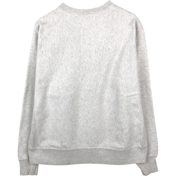 Champion REVERSE WEAVE Reverse Weave Printed Sweatshirt Trainer Men's L size cotton gray type Vintage Second Hand