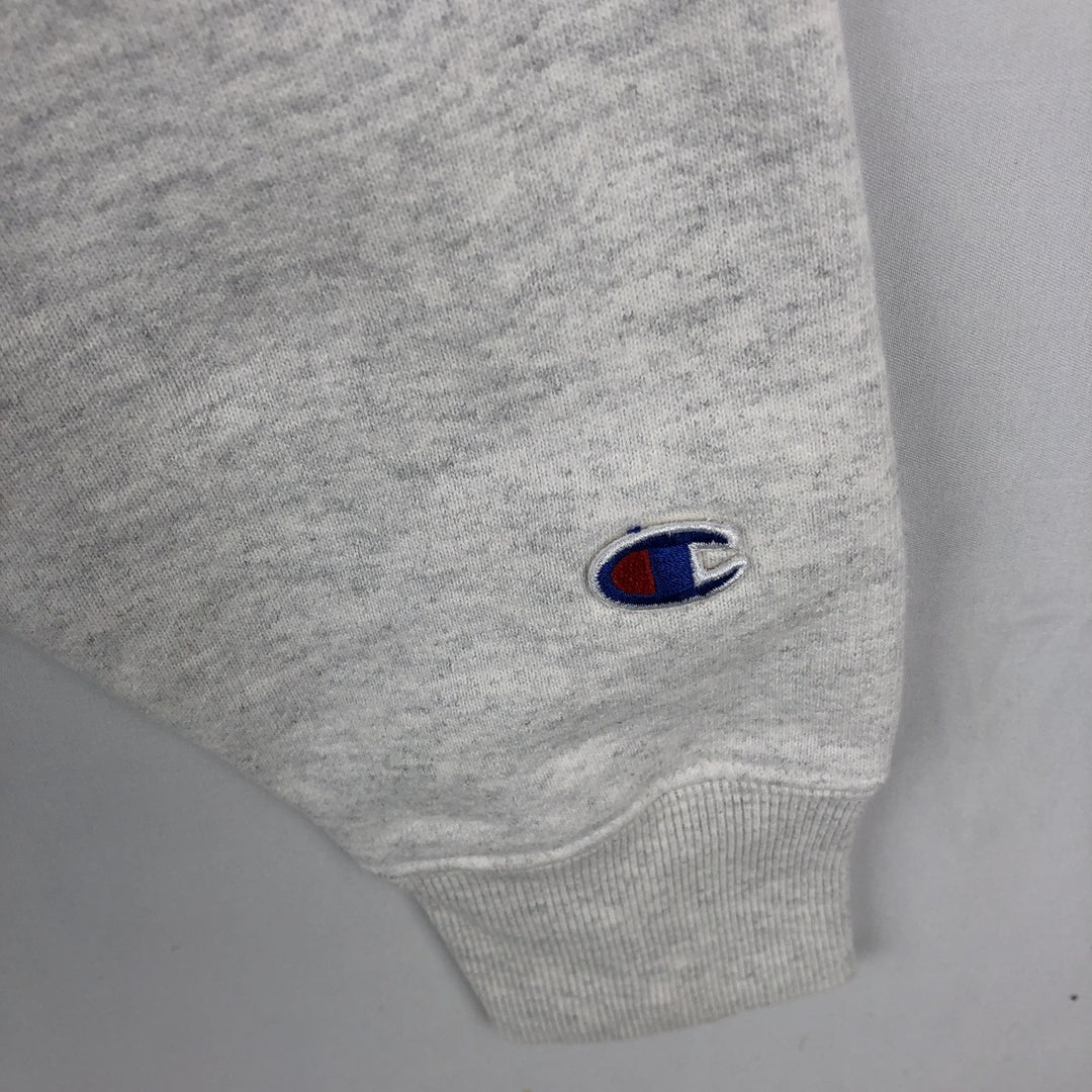 Champion REVERSE WEAVE Reverse Weave Printed Sweatshirt Trainer Men's L size cotton gray type Vintage Second Hand