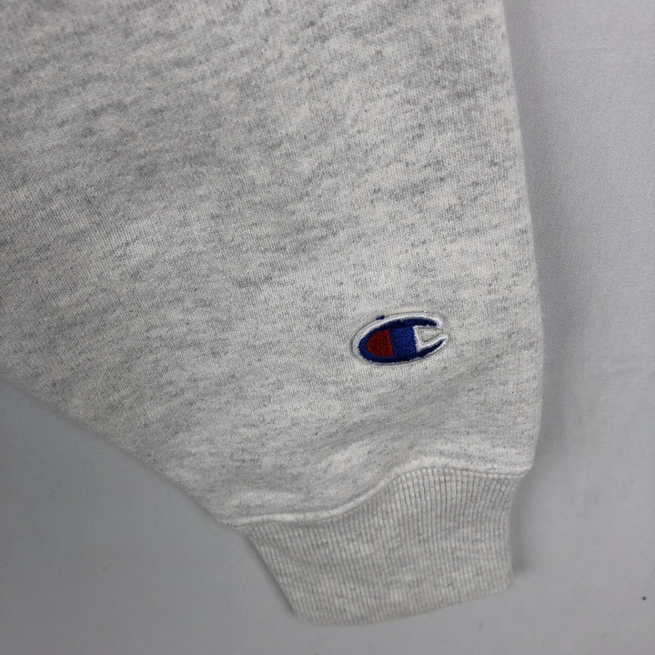 Champion REVERSE WEAVE Reverse Weave Printed Sweatshirt Trainer Men's L size cotton gray type Vintage Second Hand