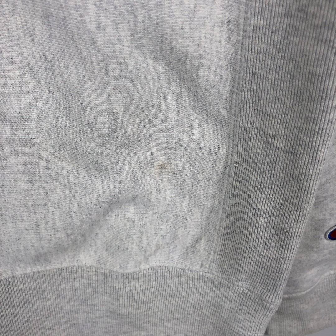 Champion REVERSE WEAVE Reverse Weave Printed Sweatshirt Trainer Men's L size cotton gray type Vintage Second Hand