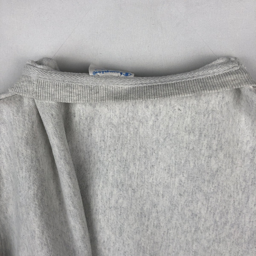 Champion REVERSE WEAVE Reverse Weave Printed Sweatshirt Trainer Men's L size cotton gray type Vintage Second Hand