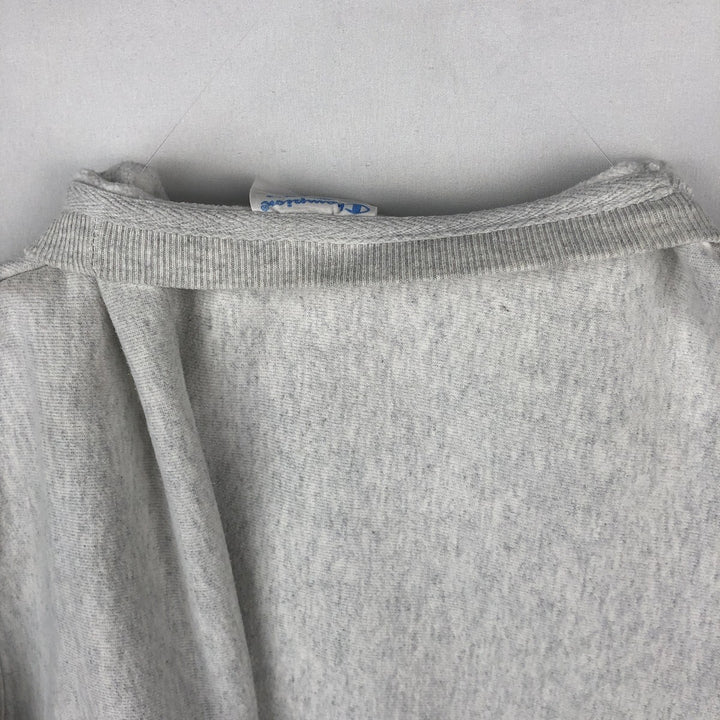 Champion REVERSE WEAVE Reverse Weave Printed Sweatshirt Trainer Men's L size cotton gray type Vintage Second Hand