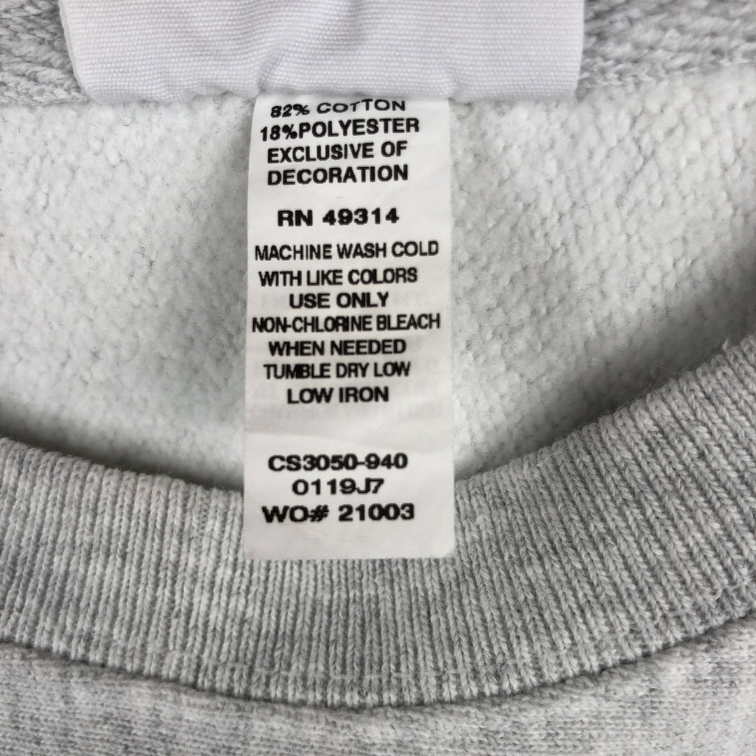Champion REVERSE WEAVE Reverse Weave Print Sweatshirt, Men's Size Small cotton gray type Vintage Second Hand