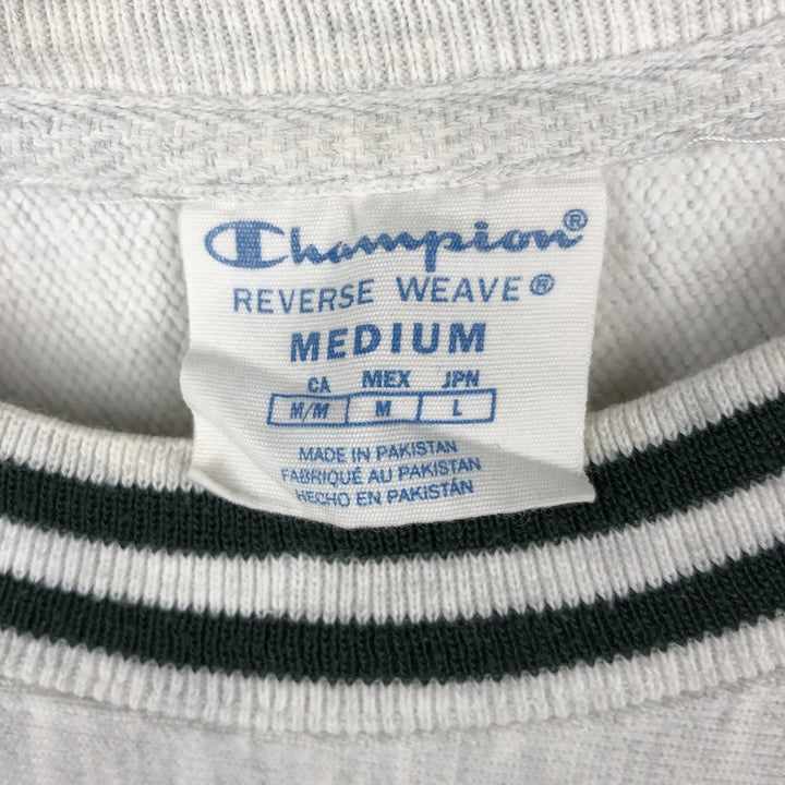 Champion Reverse Weave 3-Piece Print Michigan State University College Sweatshirt (Men's Size M) unclear gray type Vintage Second Hand