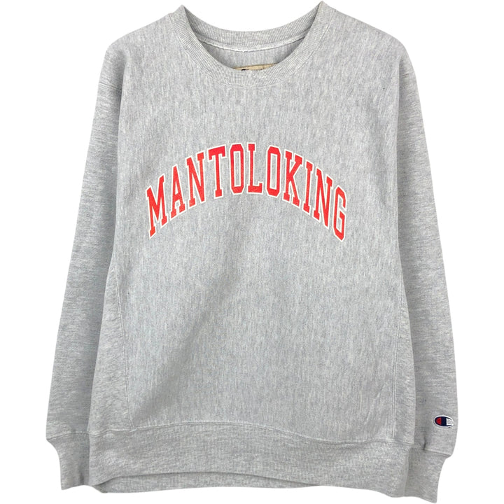 2000'S Champion Premium Reverse Weave Printed Sweatshirt, Men's Size Medium unclear gray type Vintage Second Hand