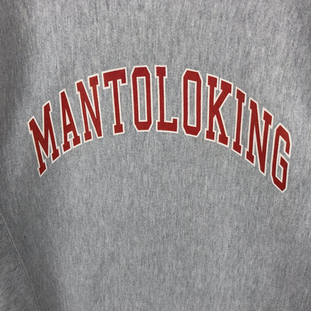 2000'S Champion Premium Reverse Weave Printed Sweatshirt, Men's Size Medium unclear gray type Vintage Second Hand