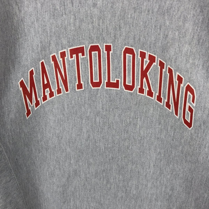 2000'S Champion Premium Reverse Weave Printed Sweatshirt, Men's Size Medium unclear gray type Vintage Second Hand