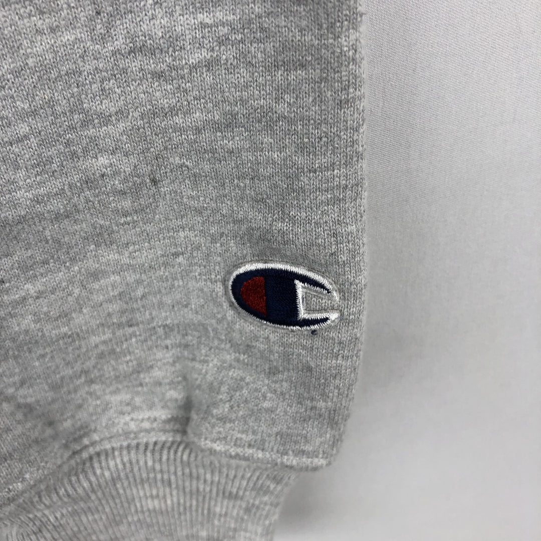 2000'S Champion Premium Reverse Weave Printed Sweatshirt, Men's Size Medium unclear gray type Vintage Second Hand