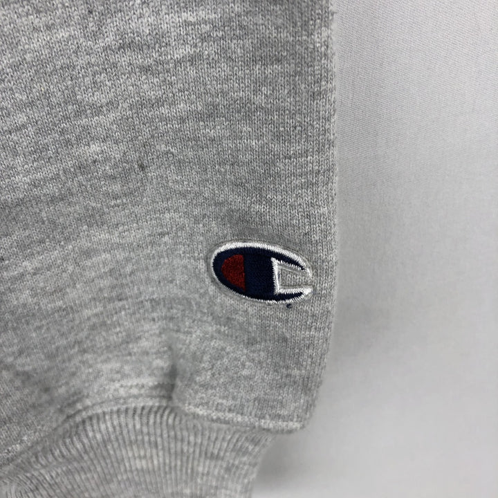 2000'S Champion Premium Reverse Weave Printed Sweatshirt, Men's Size Medium unclear gray type Vintage Second Hand