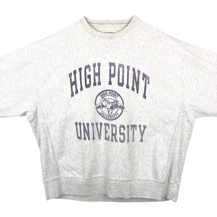 2000'S Champion Original Reverse Weave Triple Print College Sweatshirt (Men's XL equivalent) cotton gray type Vintage Second Hand