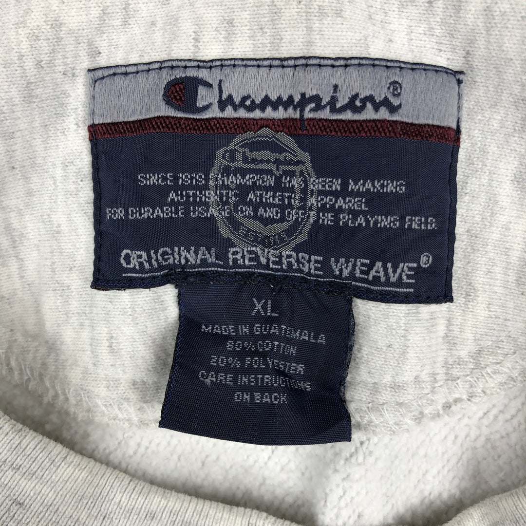 2000'S Champion Original Reverse Weave Triple Print College Sweatshirt (Men's XL equivalent) cotton gray type Vintage Second Hand