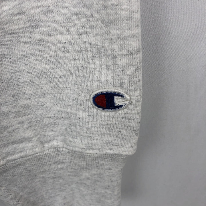 2000'S Champion Original Reverse Weave Triple Print College Sweatshirt (Men's XL equivalent) cotton gray type Vintage Second Hand