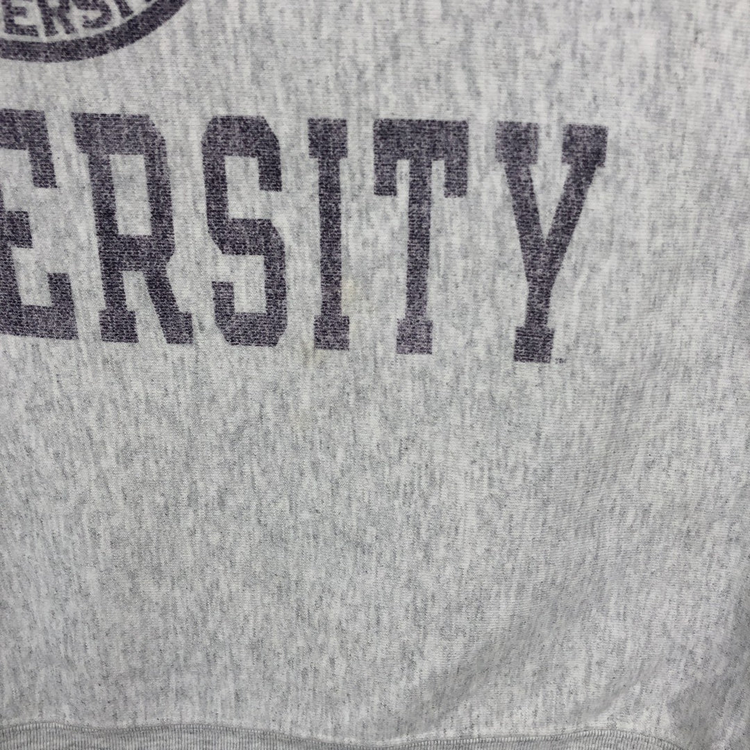 2000'S Champion Original Reverse Weave Triple Print College Sweatshirt (Men's XL equivalent) cotton gray type Vintage Second Hand