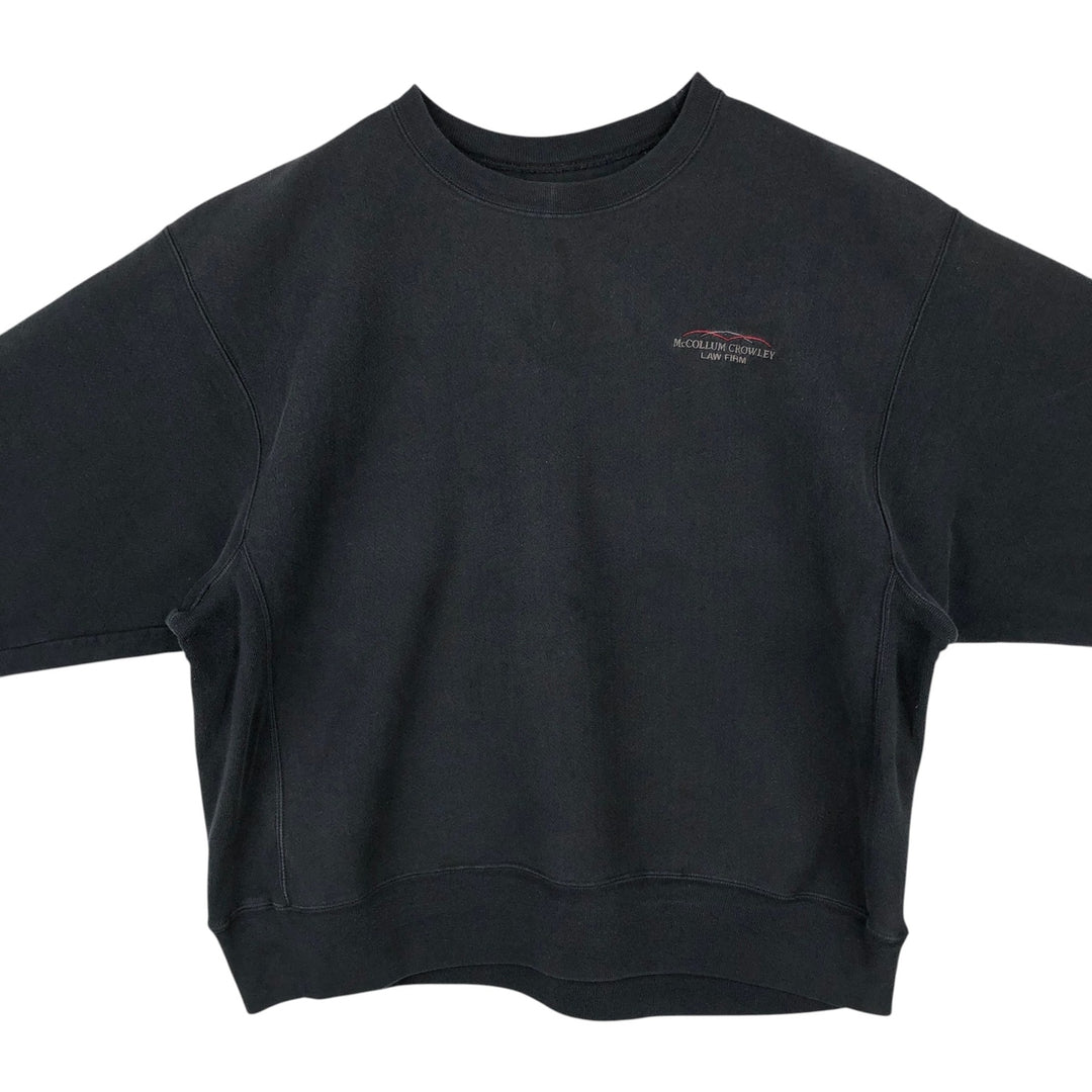 00'S Champion PREMIUM REVERSE WEAVE Premium Reverse Weave Sweatshirt Trainer Men's XL size unclear black type Vintage Second Hand