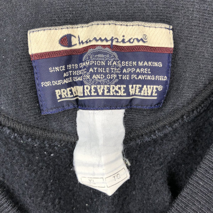 00'S Champion PREMIUM REVERSE WEAVE Premium Reverse Weave Sweatshirt Trainer Men's XL size unclear black type Vintage Second Hand