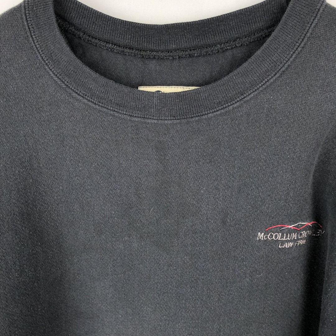 00'S Champion PREMIUM REVERSE WEAVE Premium Reverse Weave Sweatshirt Trainer Men's XL size unclear black type Vintage Second Hand