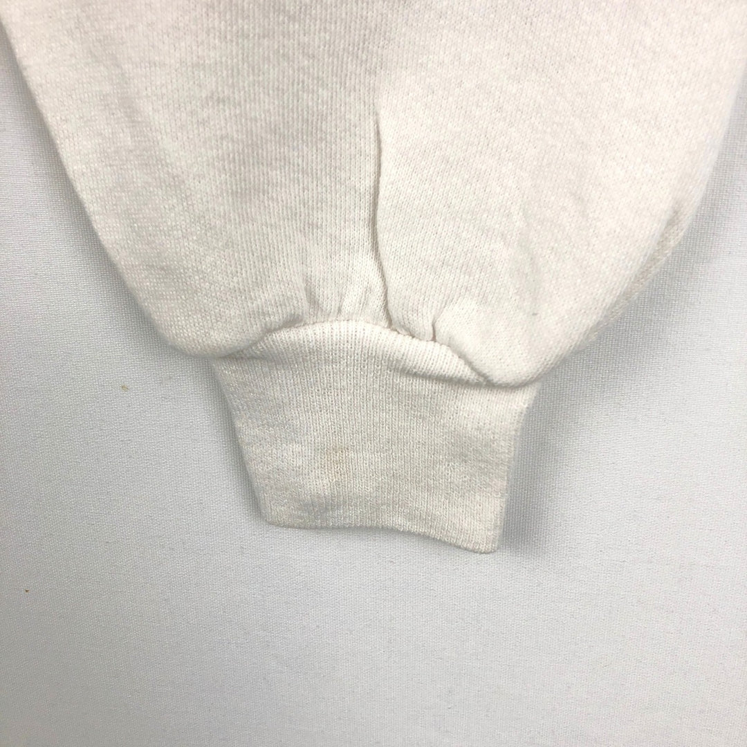 Vintage 90'S Jerzees printed sweatshirt, made in the USA, size L, men's cotton white type Vintage Second Hand