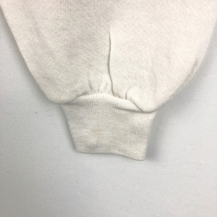 Vintage 90'S Jerzees printed sweatshirt, made in the USA, size L, men's cotton white type Vintage Second Hand