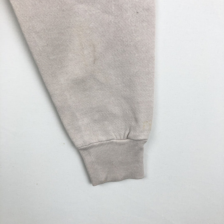Printed sweatshirt, men's size L unclear Beige type Vintage Second Hand