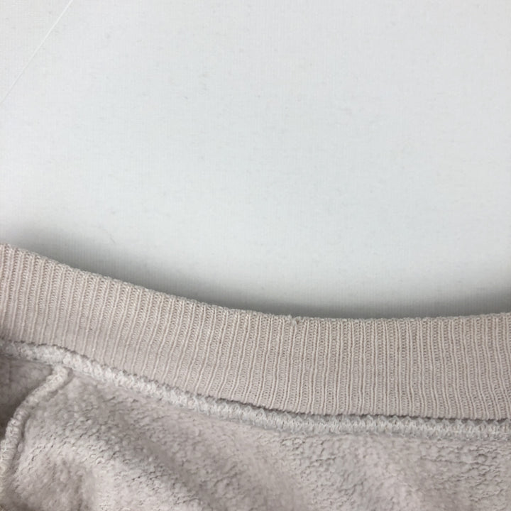 Printed sweatshirt, men's size L unclear Beige type Vintage Second Hand