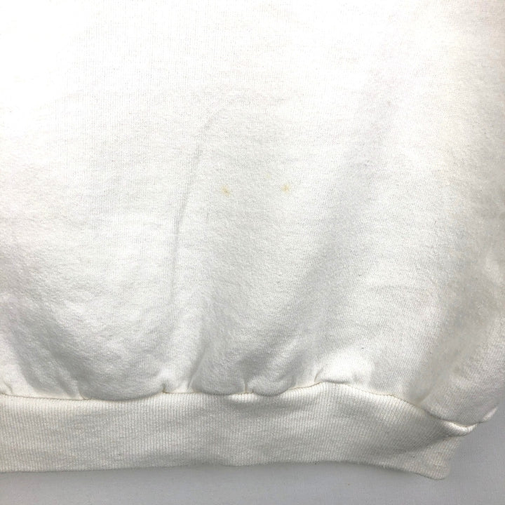 80s-90'S Jerzees American flag print sweatshirt, made in USA, men's size L equivalent, vintage. cotton white type Vintage Second Hand