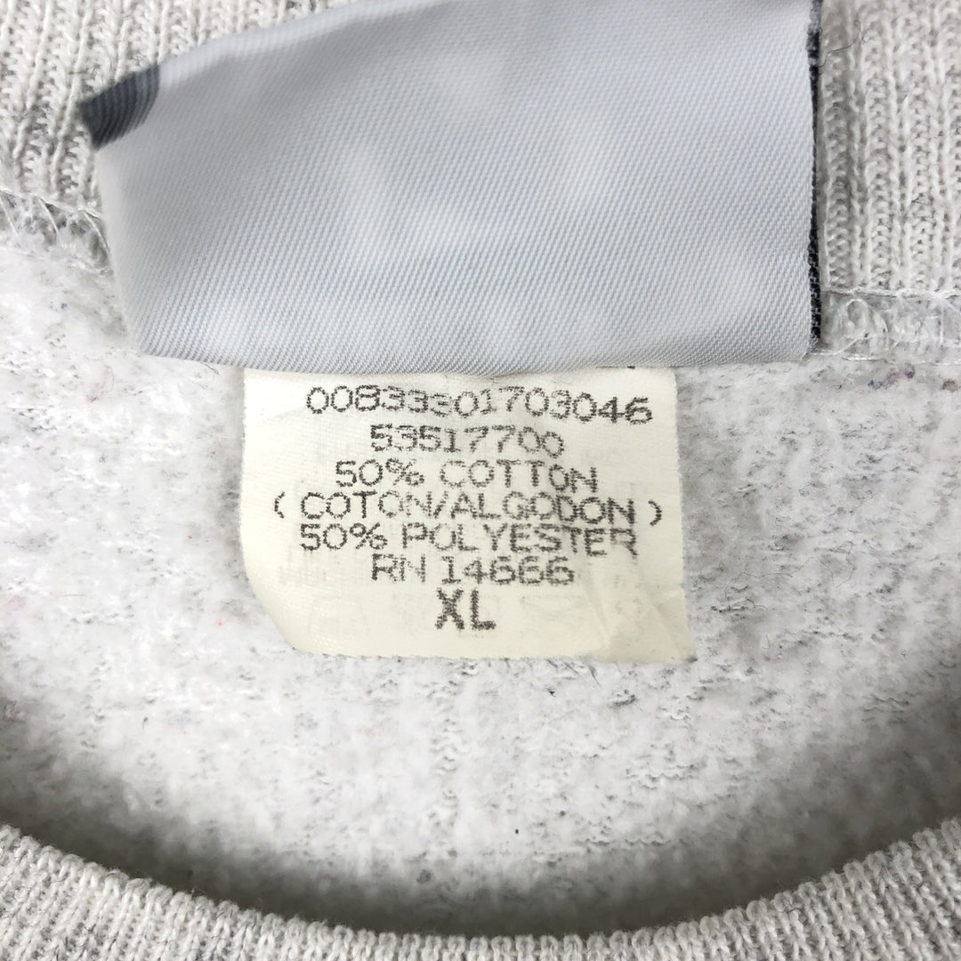 Vintage 90'S Lee college sweatshirt, made in the USA, men's size XL cotton gray type Vintage Second Hand