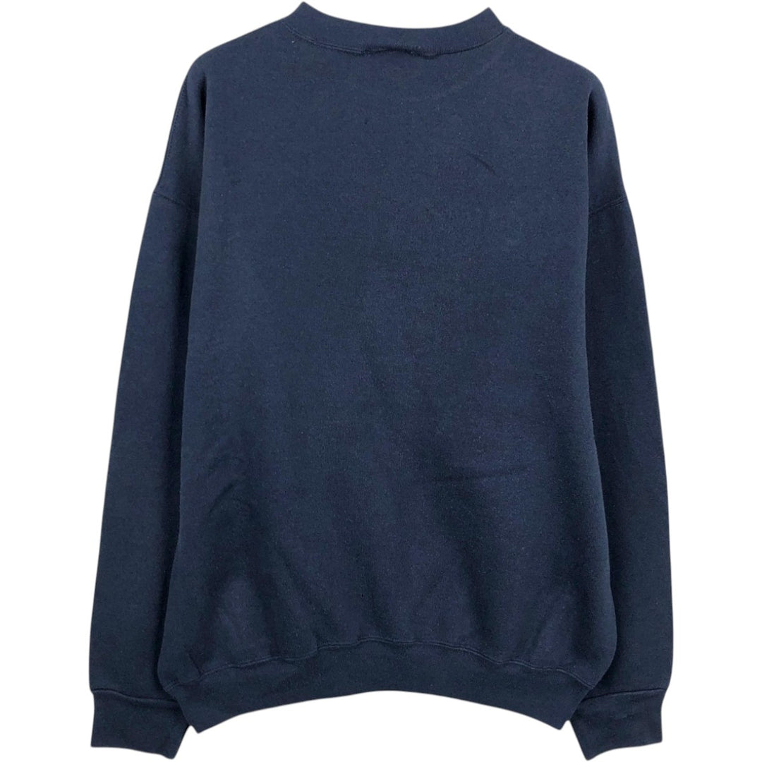 Bodacious American flag pattern sweatshirt, made in USA, men's size XL. cotton navy blue type Vintage Second Hand