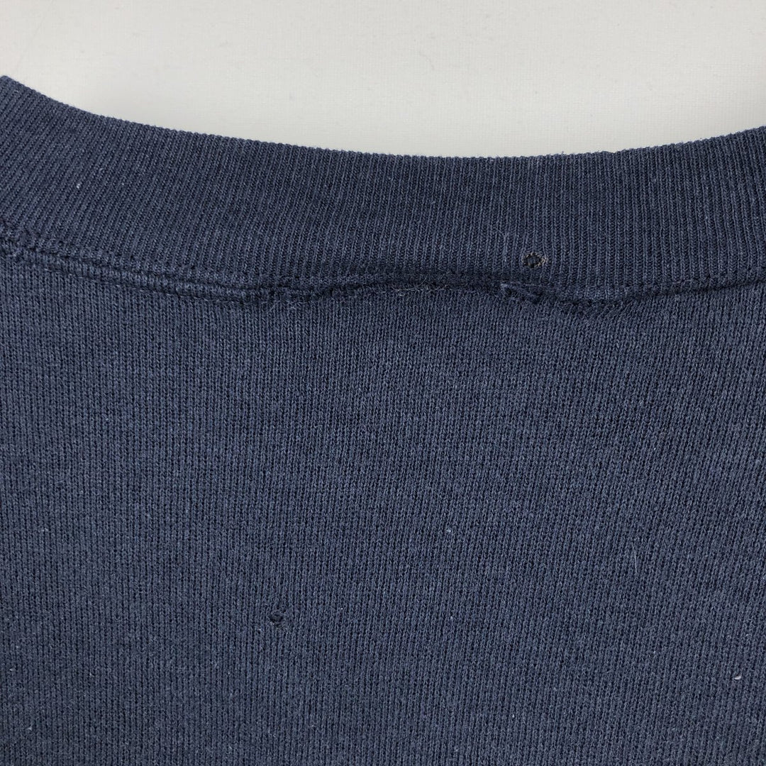 Bodacious American flag pattern sweatshirt, made in USA, men's size XL. cotton navy blue type Vintage Second Hand