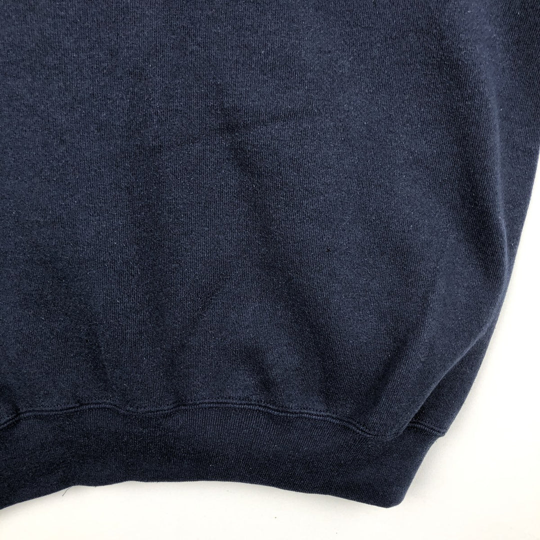 Bodacious American flag pattern sweatshirt, made in USA, men's size XL. cotton navy blue type Vintage Second Hand
