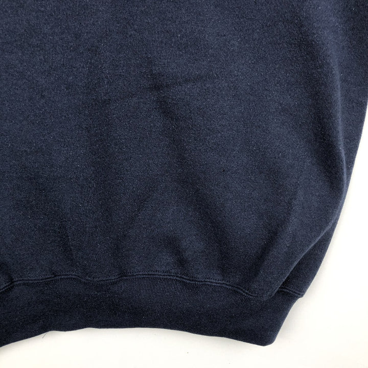 Bodacious American flag pattern sweatshirt, made in USA, men's size XL. cotton navy blue type Vintage Second Hand