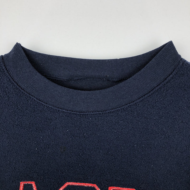 Bodacious American flag pattern sweatshirt, made in USA, men's size XL. cotton navy blue type Vintage Second Hand