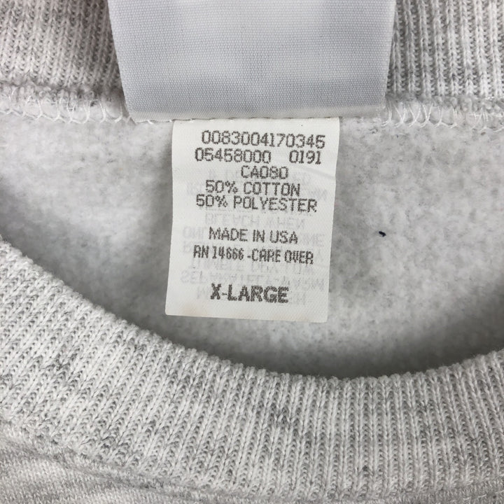 Lee MIDWEIGHT Print Sweatshirt, Made in USA, Men's XL equivalent, Vintage. cotton gray type Vintage Second Hand