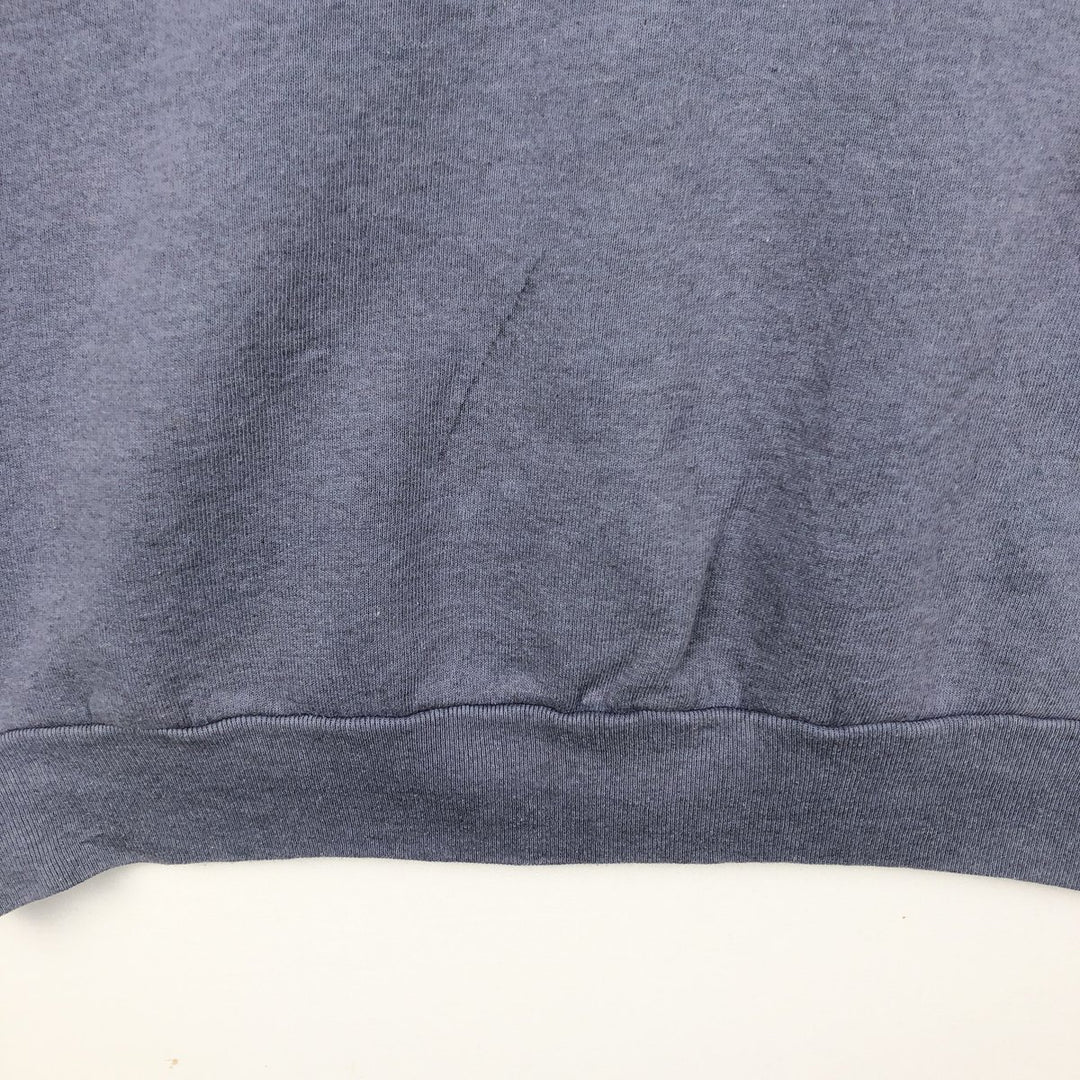 90'S Fruit of the Loom printed sweatshirt, made in the USA, men's XL size, vintage cotton Purple type blue-purple Vintage Second Hand