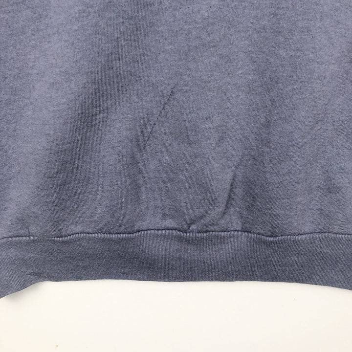 90'S Fruit of the Loom printed sweatshirt, made in the USA, men's XL size, vintage cotton Purple type blue-purple Vintage Second Hand