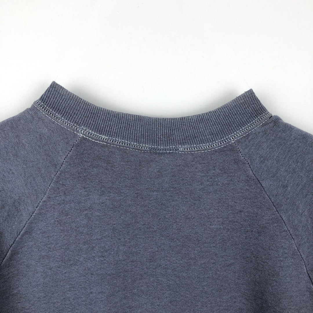 90'S Fruit of the Loom printed sweatshirt, made in the USA, men's XL size, vintage cotton Purple type blue-purple Vintage Second Hand