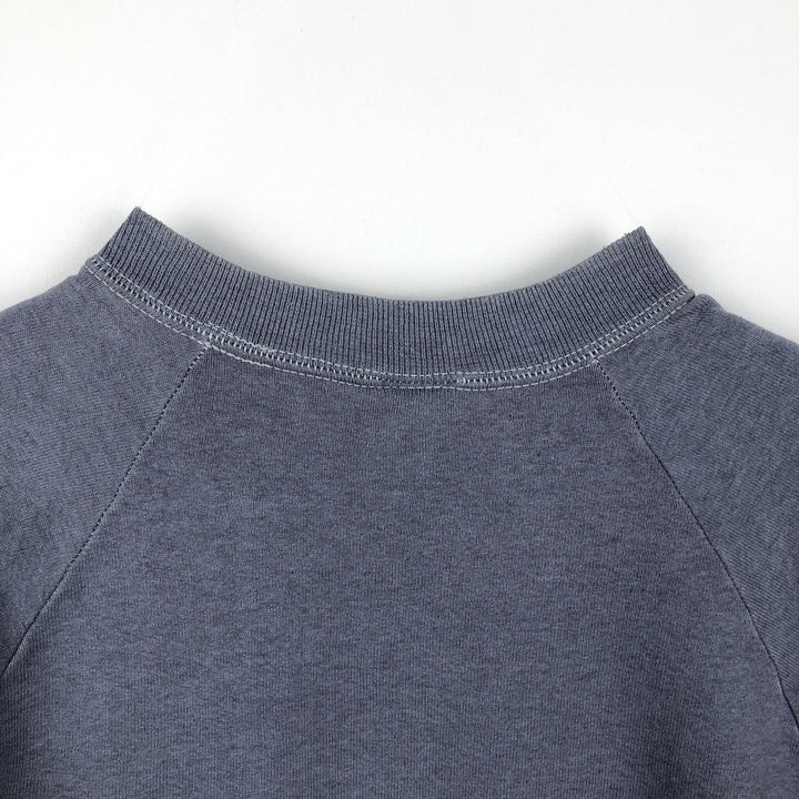 90'S Fruit of the Loom printed sweatshirt, made in the USA, men's XL size, vintage cotton Purple type blue-purple Vintage Second Hand