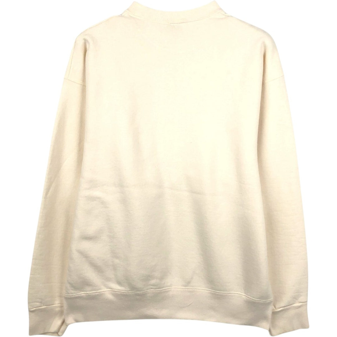 Vintage printed sweatshirt, made in the USA, size L, men's size L cotton unbleached Vintage Second Hand