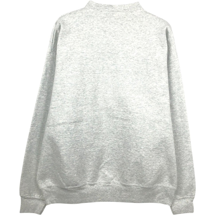 90'S Fruit of the Loom Super Cotton Print Sweatshirt, Made in USA, Men's XL equivalent, Vintage cotton gray type Vintage Second Hand