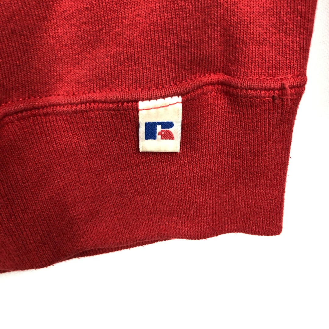 90'S Russell Stars and Stripes Print Sweatshirt, Men's, Size L, Vintage cotton red type Vintage Second Hand