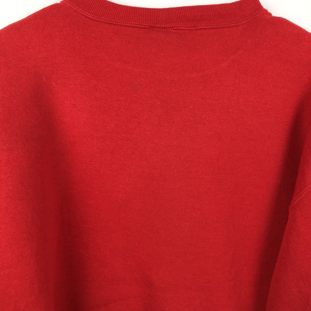 90'S Russell Stars and Stripes Print Sweatshirt, Men's, Size L, Vintage cotton red type Vintage Second Hand
