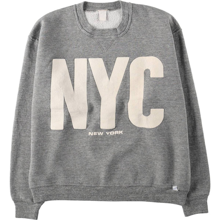Vintage Russell printed sweatshirt, size L, men's size L unclear gray type Vintage Second Hand