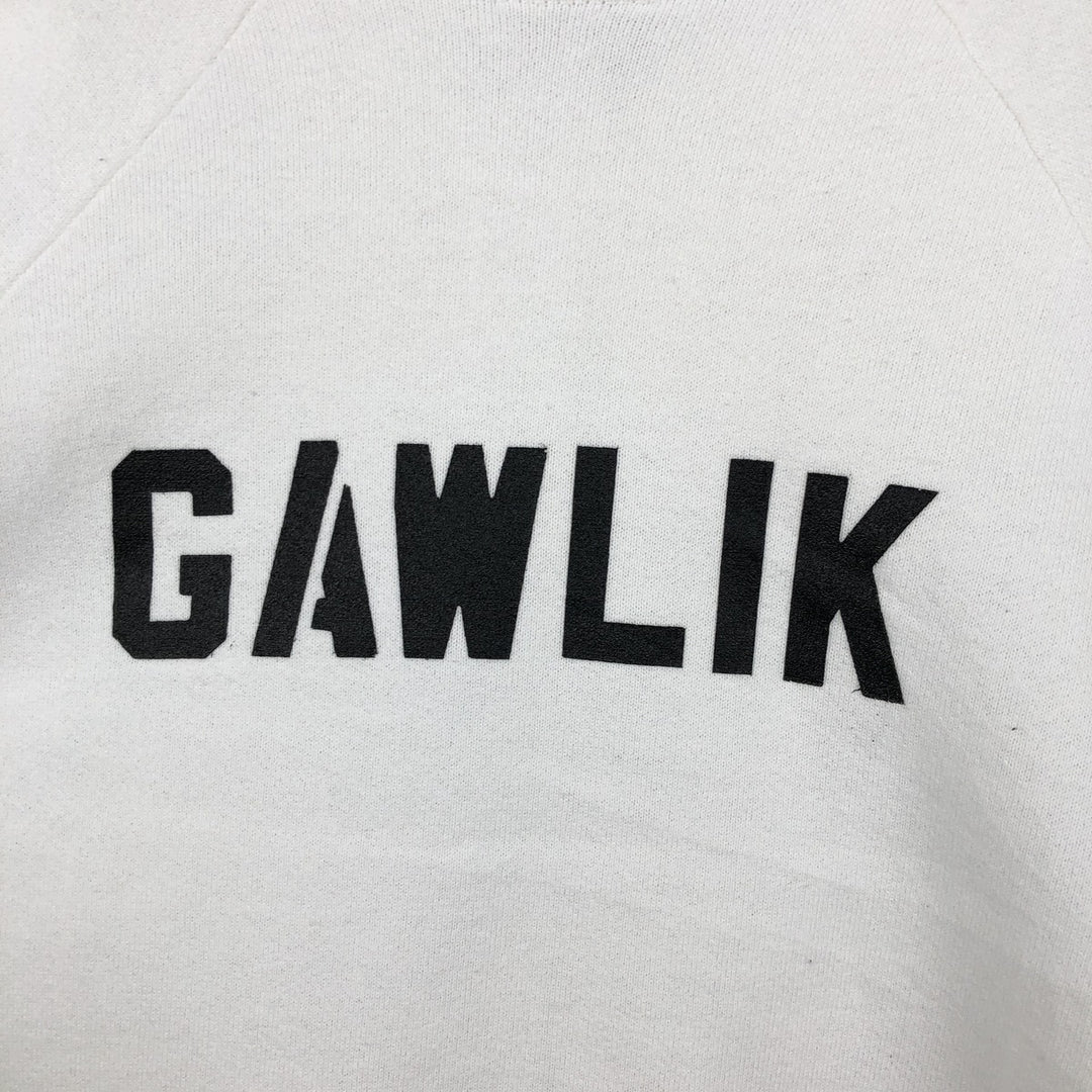 ~90'S Fruit of the Loom Print Sweatshirt, Made in USA, Men's XL equivalent, Vintage cotton white type Vintage Second Hand