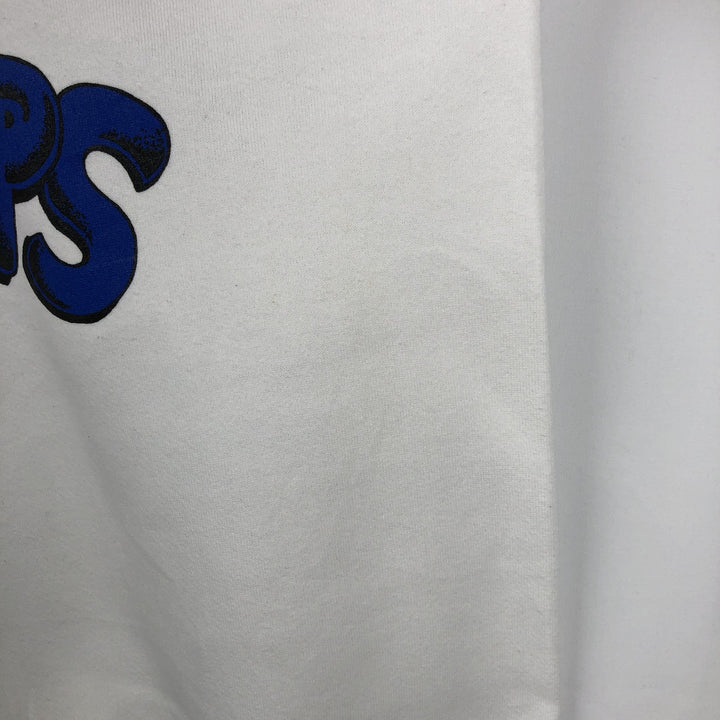 ~90'S Fruit of the Loom Print Sweatshirt, Made in USA, Men's XL equivalent, Vintage cotton white type Vintage Second Hand