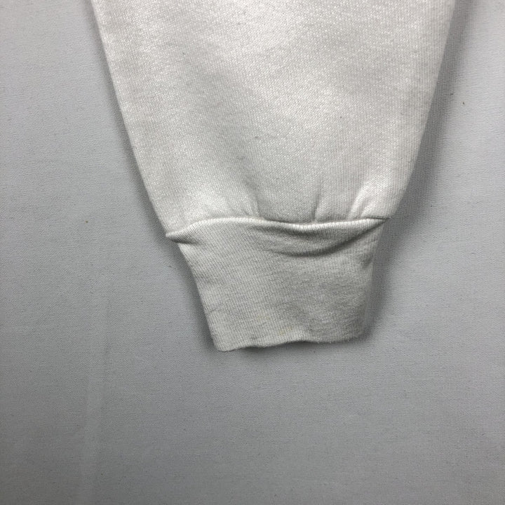 ~90'S Fruit of the Loom Print Sweatshirt, Made in USA, Men's XL equivalent, Vintage cotton white type Vintage Second Hand