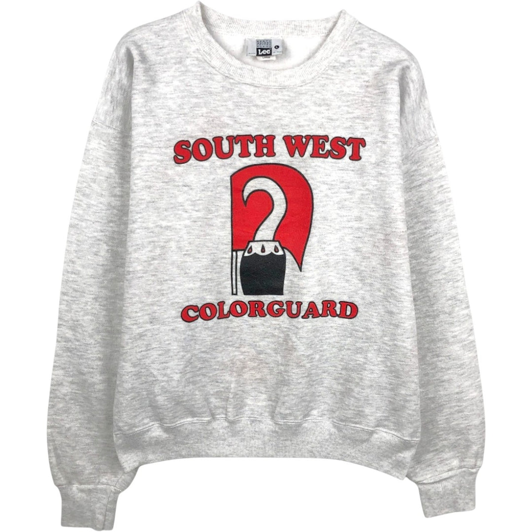 Vintage Lee printed sweatshirt, made in the USA, size L, men's size L cotton white type Vintage Second Hand