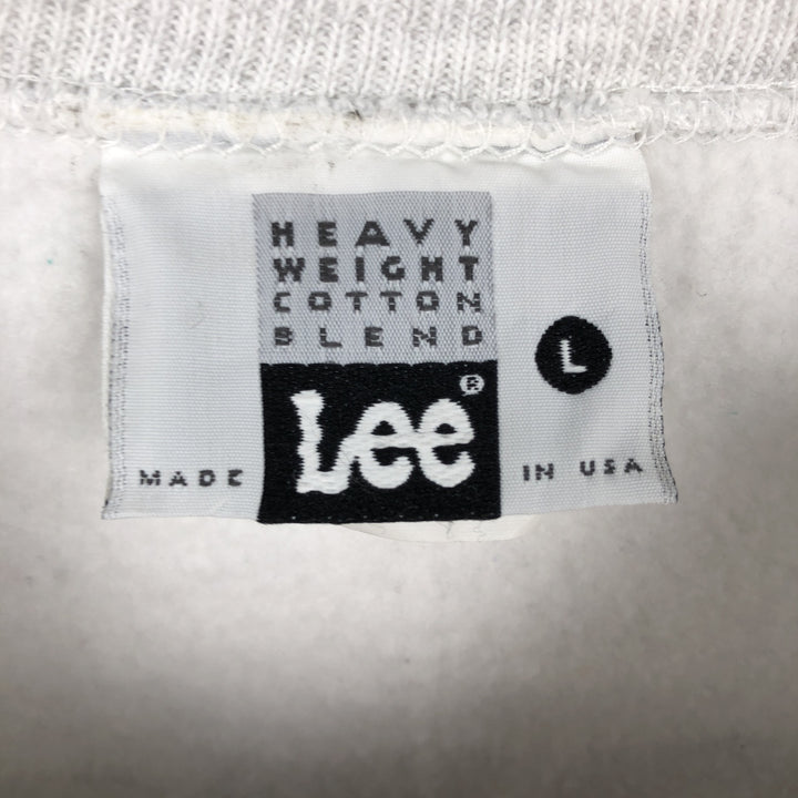 Vintage Lee printed sweatshirt, made in the USA, size L, men's size L cotton white type Vintage Second Hand