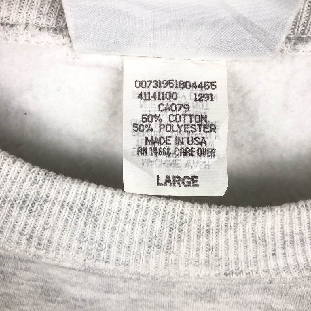 Vintage Lee printed sweatshirt, made in the USA, size L, men's size L cotton white type Vintage Second Hand